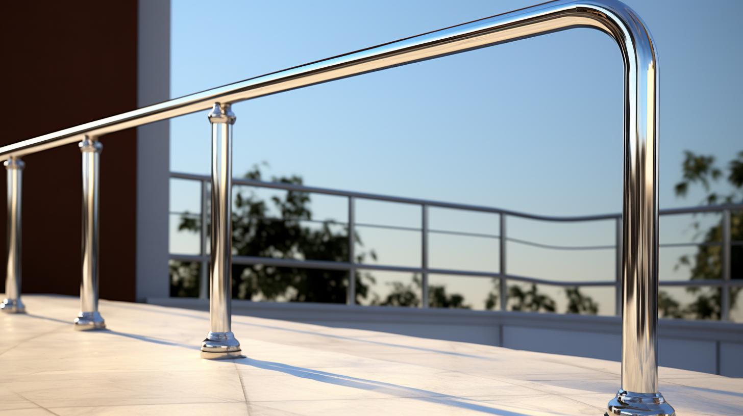 Stainless steel handrails фото